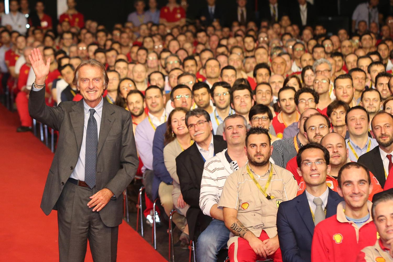 Illustration for article titled More Than 2,000 Ferrari Employees Waved Goodbye To Luca di Montezemolo